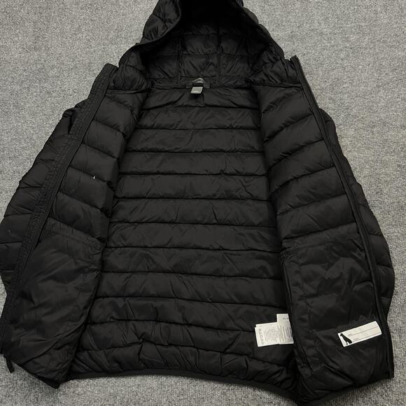 Eddie Bauer Jacket Kids Large Black Hooded Puffer Down Winter Coat Warm - Picture 7 of 12